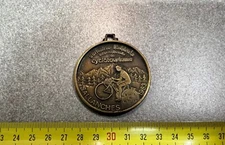 OLD MEDAL BICYCLE CYCLING FEDERAL WEEK CYCLING SALLANCHES 1983