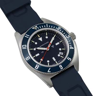 41MM Pilot's Blue Yonder Steel Navigator Date (SSNAV-D) Marathon