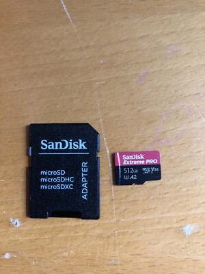 SanDisk Extreme PRO 512GB Micro SD Card Class 10 U3 SDXC TF