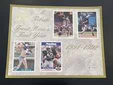 1991-92 Front Row First Year Tribute Promo 8x10 Thomas Griffey Johnson 11874