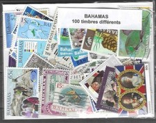 Bahamas 100 timbres différents