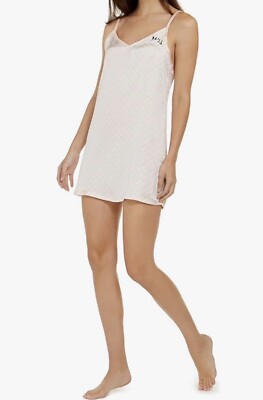Betsey Johnson Women's Mrs. V-Neck Chemise Nightgown, Pink, Medium, MSRP $58
