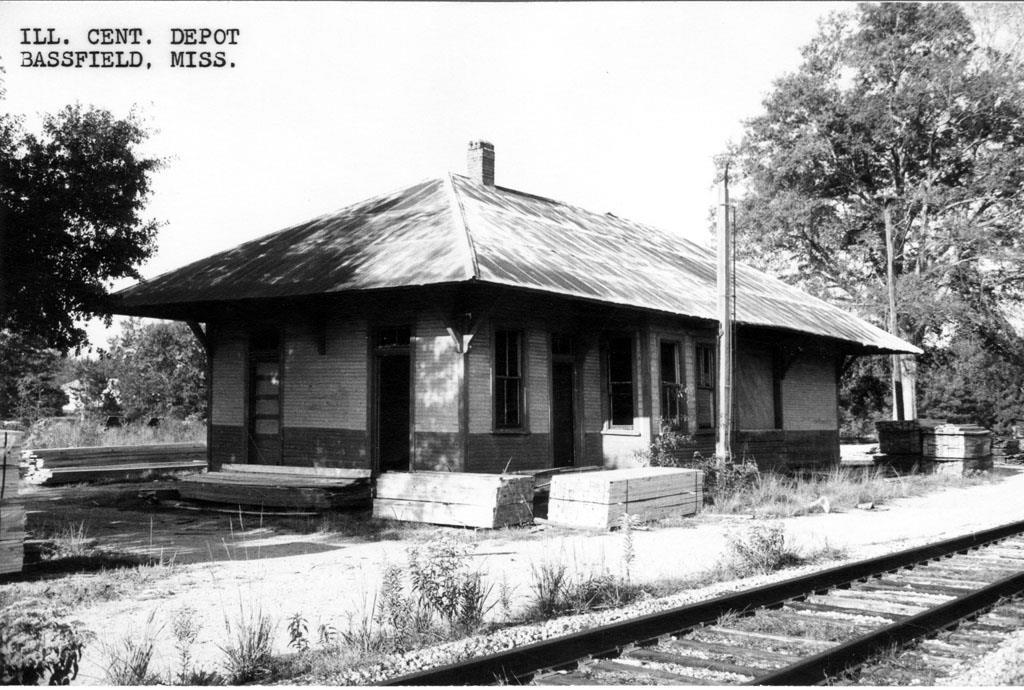 Old Photo. Bassfield, Mississippi. Train Station eBay