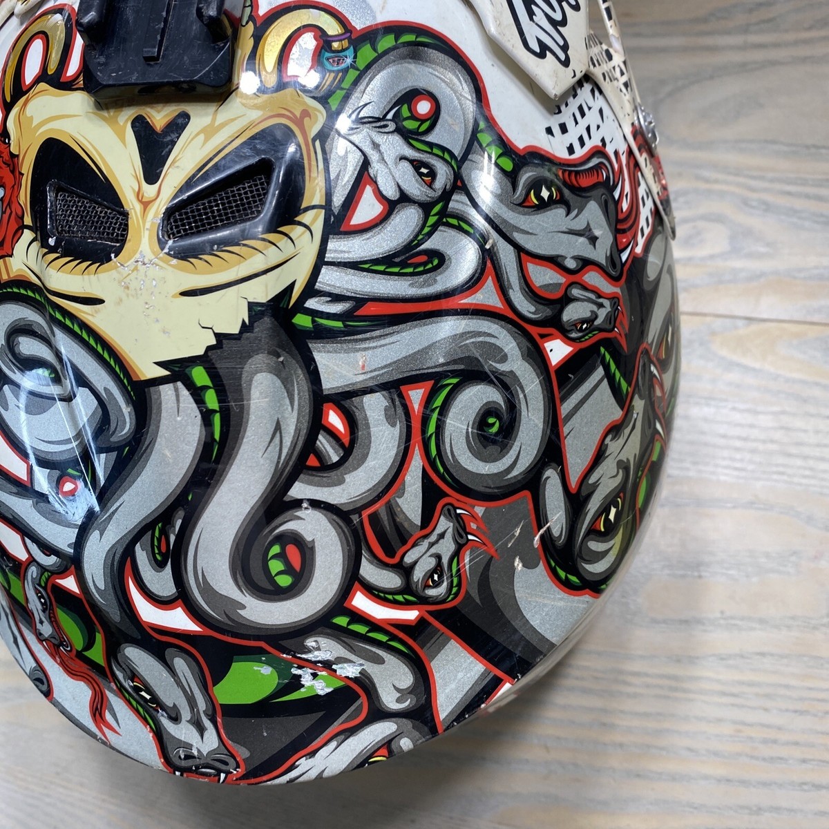 Rare Troy Lee Designs Beige & Gray “Medusa