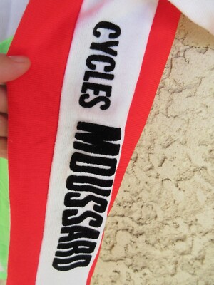 Maillot Cycliste Vintage Cycles MOUSSARD - TRICOT NORET - Taille XL - Années 70