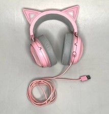 Razer Kraken Kitty Headphones Cat Ears Wired RGB USB Gaming Headset Pink