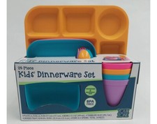 Your Zone 24-Piece Kid  s Dinnerware Set BPA Free