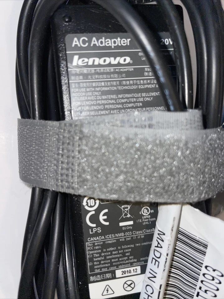 Adaptador CA genuíno Lenovo 65W 20V 3.25A carregador de laptop ADLX65NDT2A 42T4422 - Imagem 2 de 4