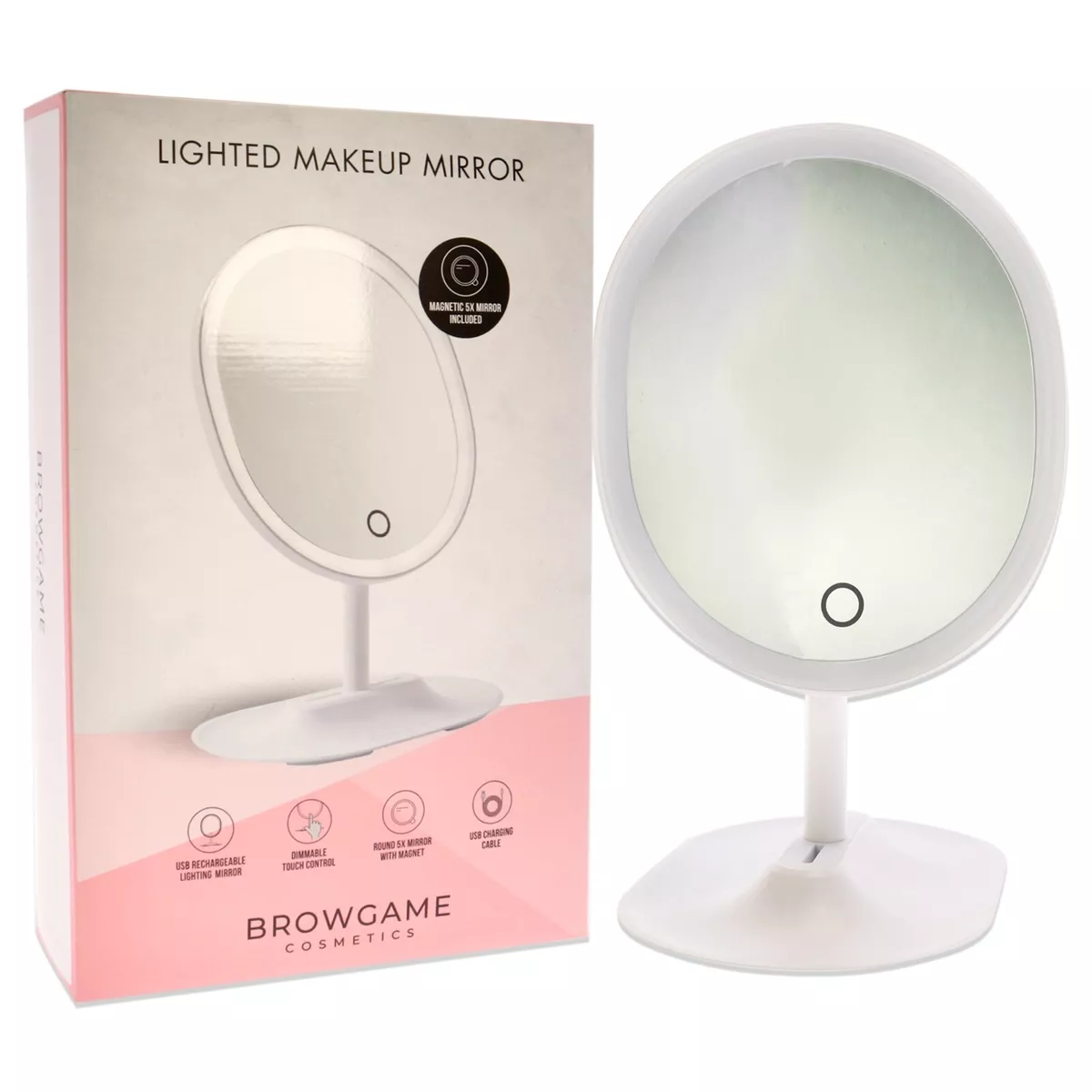 Original Lighted Makeup Mirror by Browgame for Women 1 Pc Mirror
