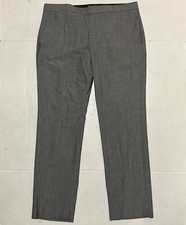 Banana Republic Size 12 Grey 95 Wool Harper Slim Straight Casual Dress Pants