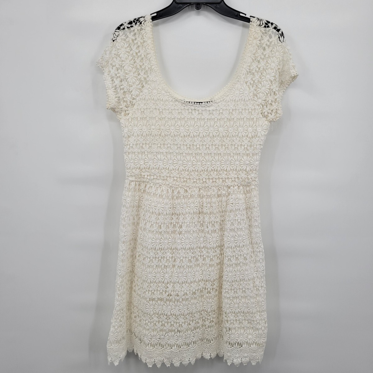 Zara Women White Scoop Neck Short Sleeve Lace Mini Dress Size Medium | eBay Zara Women White Scoop Neck Short Sleeve Lace Mini Dress Size Medium | eBay