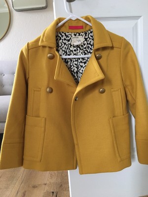 mustard pea coat