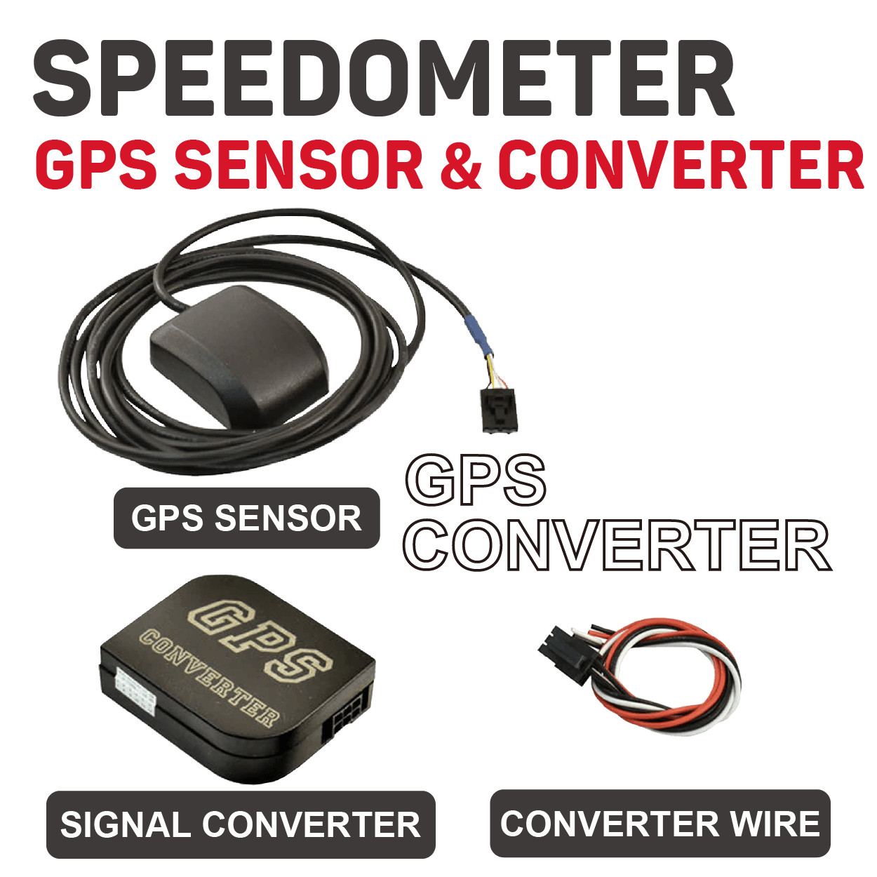 RACETECH Vintage Electrical GPS 6 Gauge Set Black Dial 4 Color 0-90 Ohm Classic