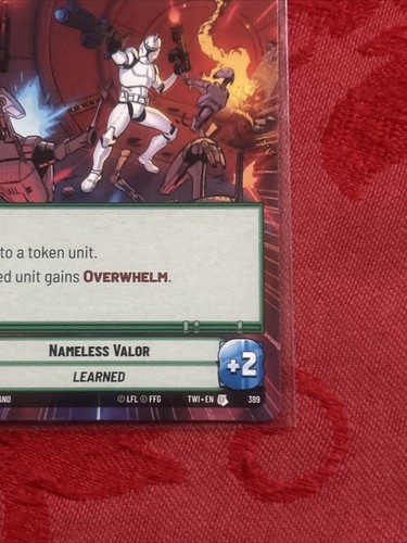 HYPERSPACE Star Wars Unlimited - Nameless Valor - #389 ToR - Picture 5 of 7