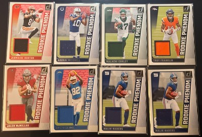 2024 Panini Donruss Rookie Phenom Patch Card x 8 Lot! MALIK NABERS, ETC.