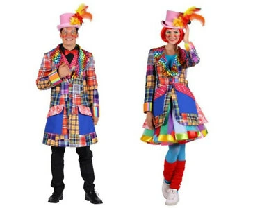 THETRU excl. Clown Frack bunte Jacke Clownkostüm Damen Herren Clownjacke Zirkus Kostüm