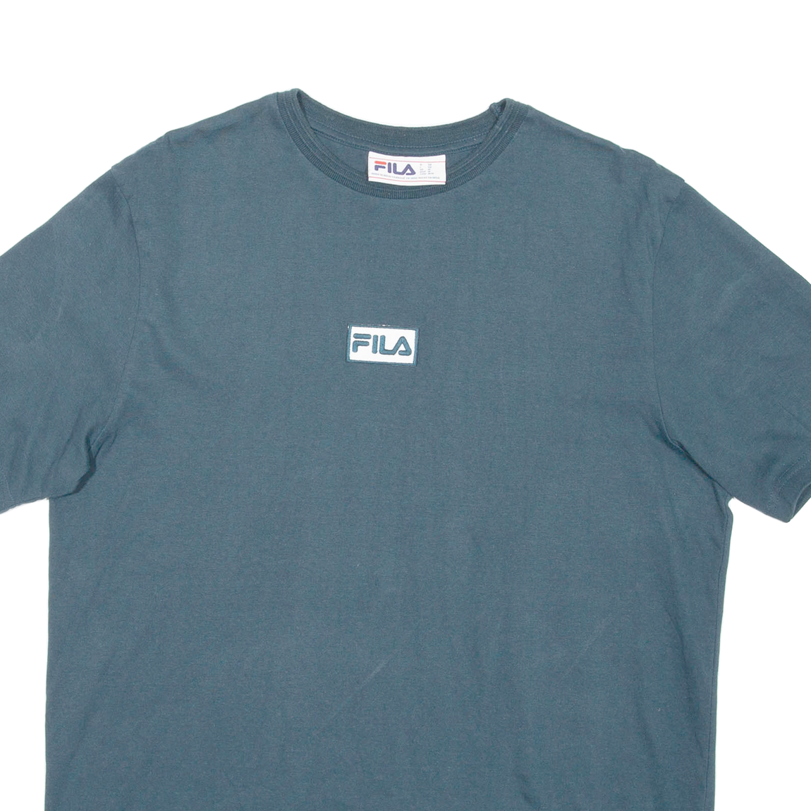 FILA T shirt uomo verde girocollo M