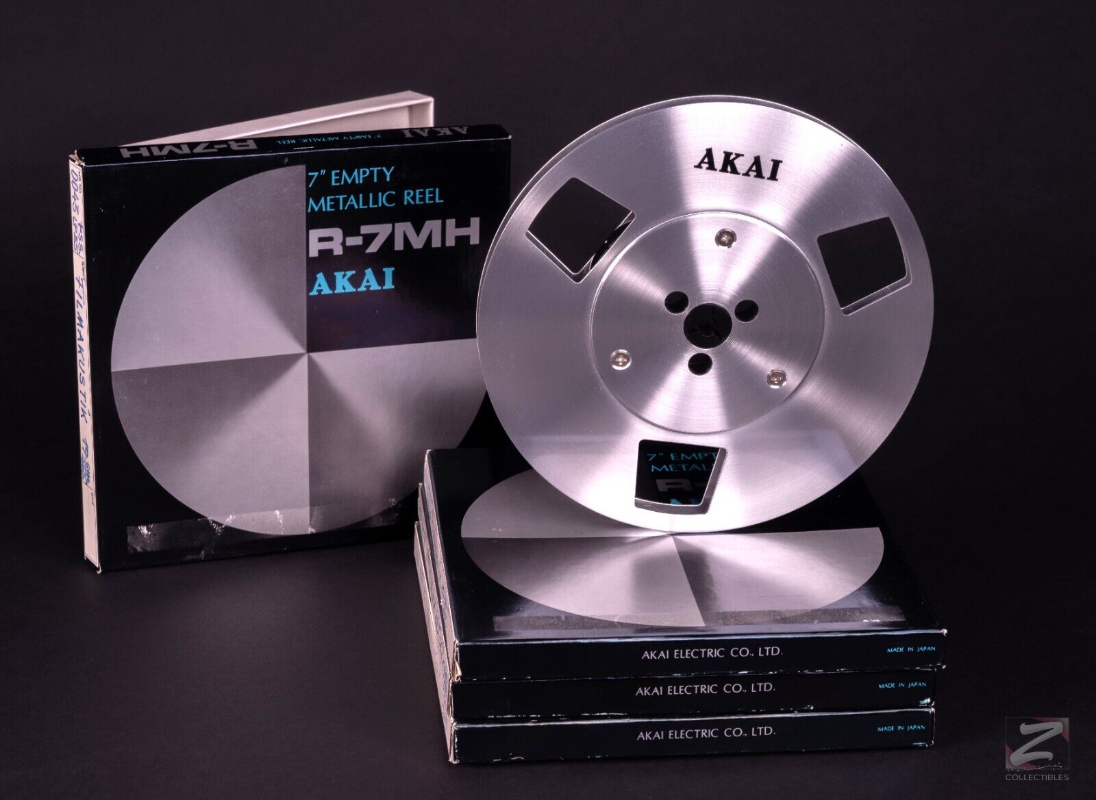 NEAR MINT AKAI R-7MH 7 Metal Takeup Reel to Reel Tape Recorder w/Box  GX-747 646