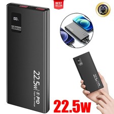 NEW 900000mah Portable Power Bank LCD LED 2 USB Battery Charger For cell Phone