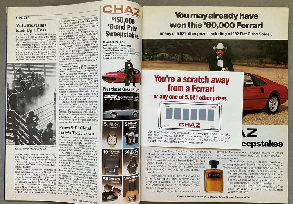 Newsweek VTG Issue - May 10, 1982 w/ Falkland Islands War • Go-Go’s • Brit Films Foto 3 de 4