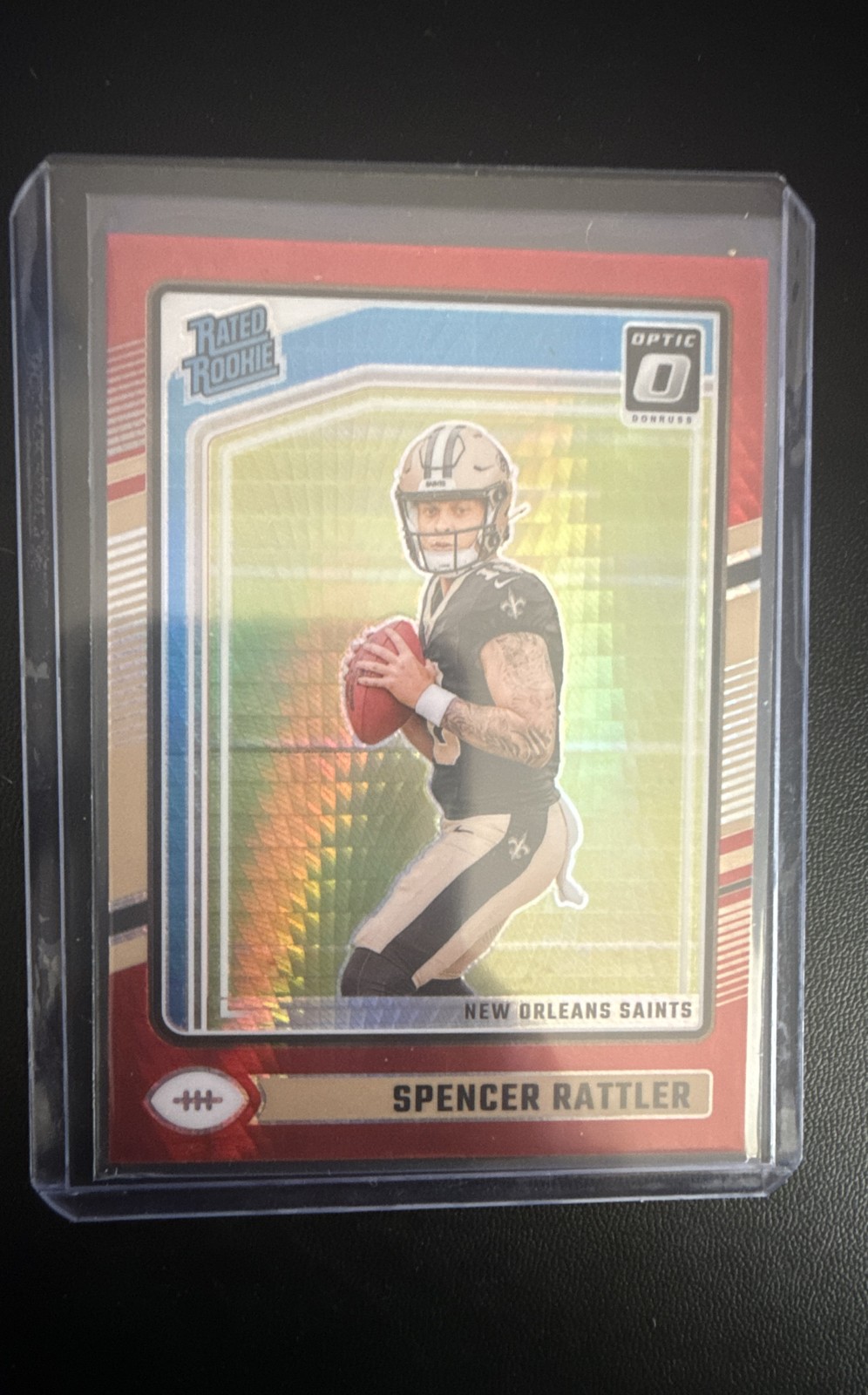 2024 Panini Donruss Optic - Rated Rookie Spencer Rattler #289 Red Hyper Prizm...
