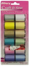 Allary Corporation Craft & Sew 12 Spools of Thread