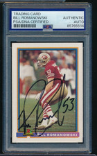 1991 Bowman #476 Bill Romanowski signed autograph PSA/DNA