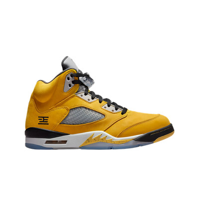 Jordan 5 Retro Varsity Maize and Wolf Grey IO3372-700 Men Sneakers Shoes