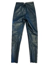 Pantalon droit taille haute en simili cuir JANGO Différents Coloris - Les Bas/Pantalons Femme