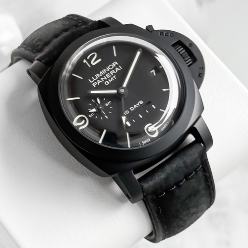 Panerai PAM335 44mm Black Ceramic Luminor 10 Days GMT PAM00335...