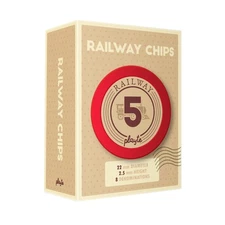 Railway Chips – 120 Mini Scoring and Resource Management Tokens for Tabletop ...