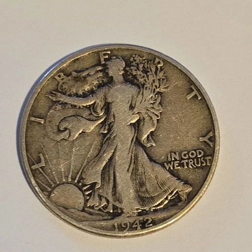 1942  Walking Liberty Silver Half Dollar in  Very Fine Condition.