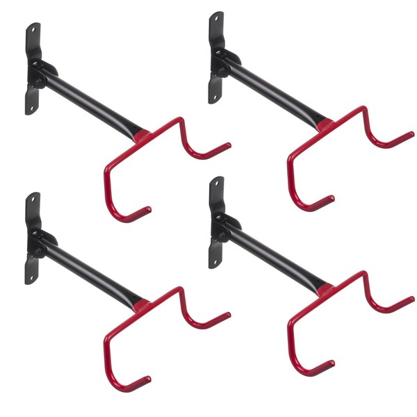 4X WandfahrradträGer FahrradhäNger Fahrradhalterung Stahl Bis 30Kg-image