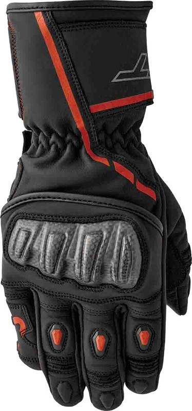 Gants RST S1 noir et rouge fluo en taille L pour moto de route