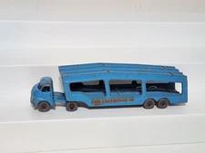 Vintage Lesney Matchbox Car Transporter Grey Tires Wheels Made In England