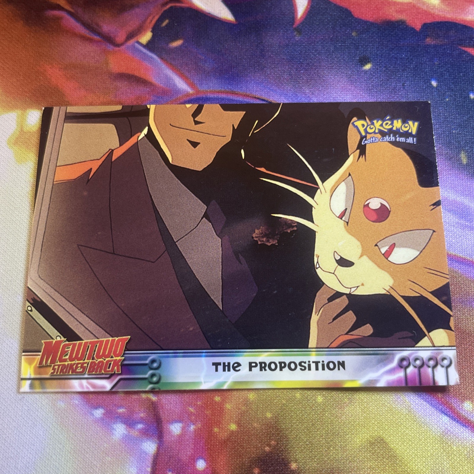 THE PROPOSITION #5 - BLACK LOGO - NON-HOLO - Mewtwo SB - TOPPS POKEMON CARD - LP