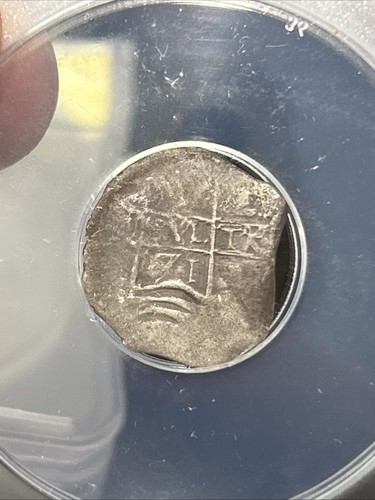 SASA 1671 P Bolivia 1 Silver Real Sea Salvage Anacs F12 - Picture 2 of 6