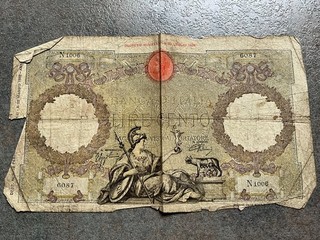 100 Lire Banca d'Italia 1943 Roma Guerriera