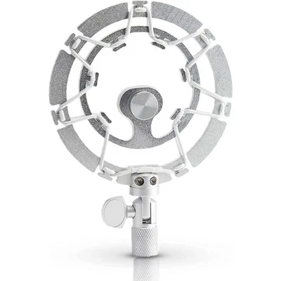 ‎AUPHONIX Mikrofon Shock Mount Silber Mikrofonhalter für Streaming Podcast Studio