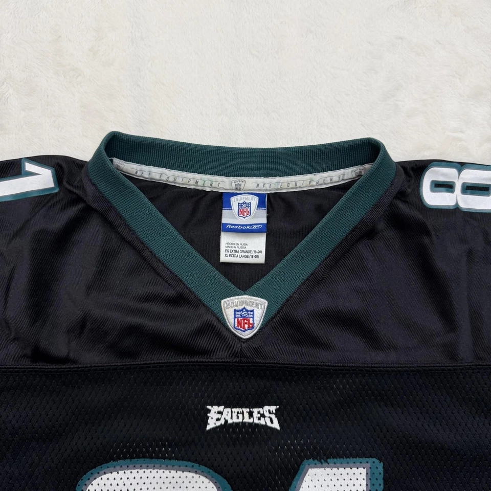 Camiseta de fútbol americano Reebok Philadelphia Eagles Terrell Owens juvenil XL negra NFL 81 Foto 3 de 4