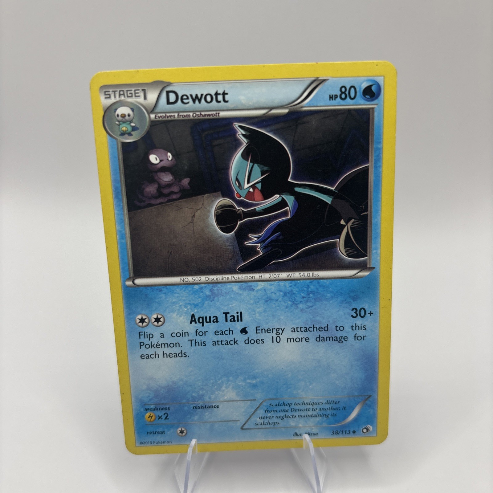 Pokemon Card Dewott Legendary Treasures Uncommon 38/113 Near Mint