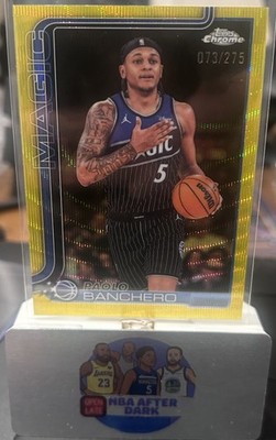 2025-26 Topps Chrome - Paolo Banchero #140 Yellow Refractor /275