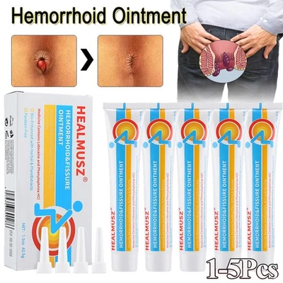 HEALMUSZ Hemorrhoid Cream Internal External Hemorrhoids Antibacterial Hemorrhoid Gel UK