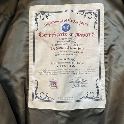 The Cockpit Leather Flight Jacket Type A-2 Air Force- Yankee Lady 2006 2XL RARE! - Picture 18 of 24