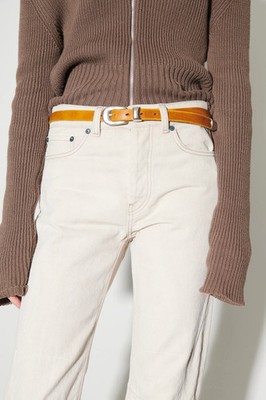 Our Legacy 2cm Belt - Saffron Brown Leather - Men's Unisex 70cm Length - NWT