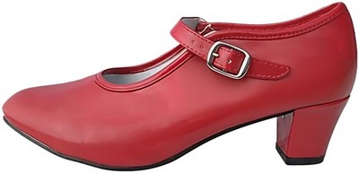 Tanzschuhe für Flamenco oder Sevillana, Kinder und Erwachsenengröße, rot, 37 EU