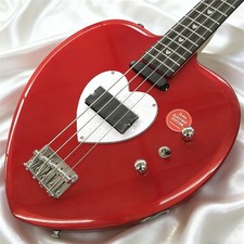 Heartbreaker Solid Electric Bass Guitar Stainless Rounded Fret Edge Red