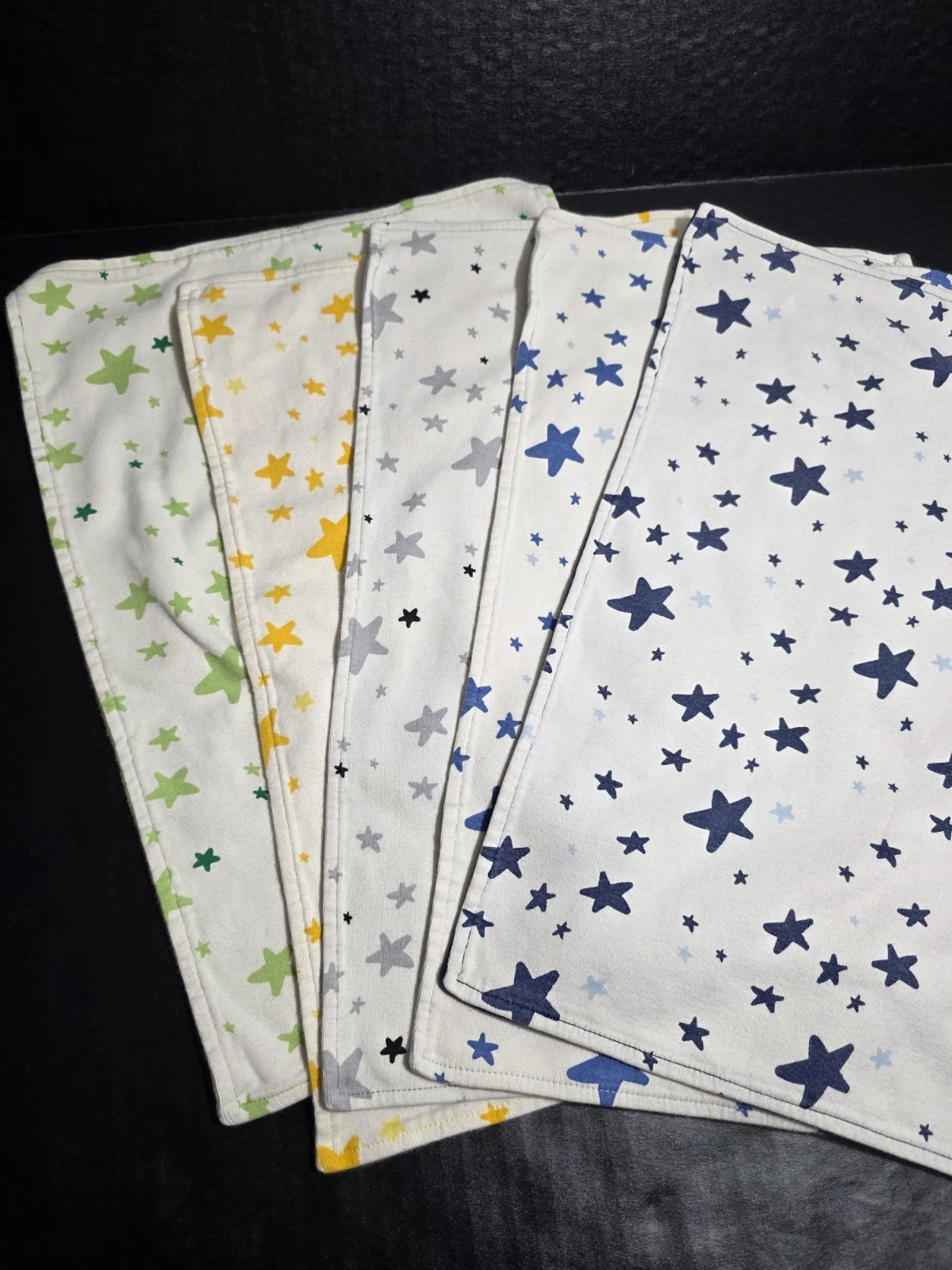 Moon and Back Hanna Andersson Burp Cloths Set Of 5 Organic Cotton Lovey Blankets