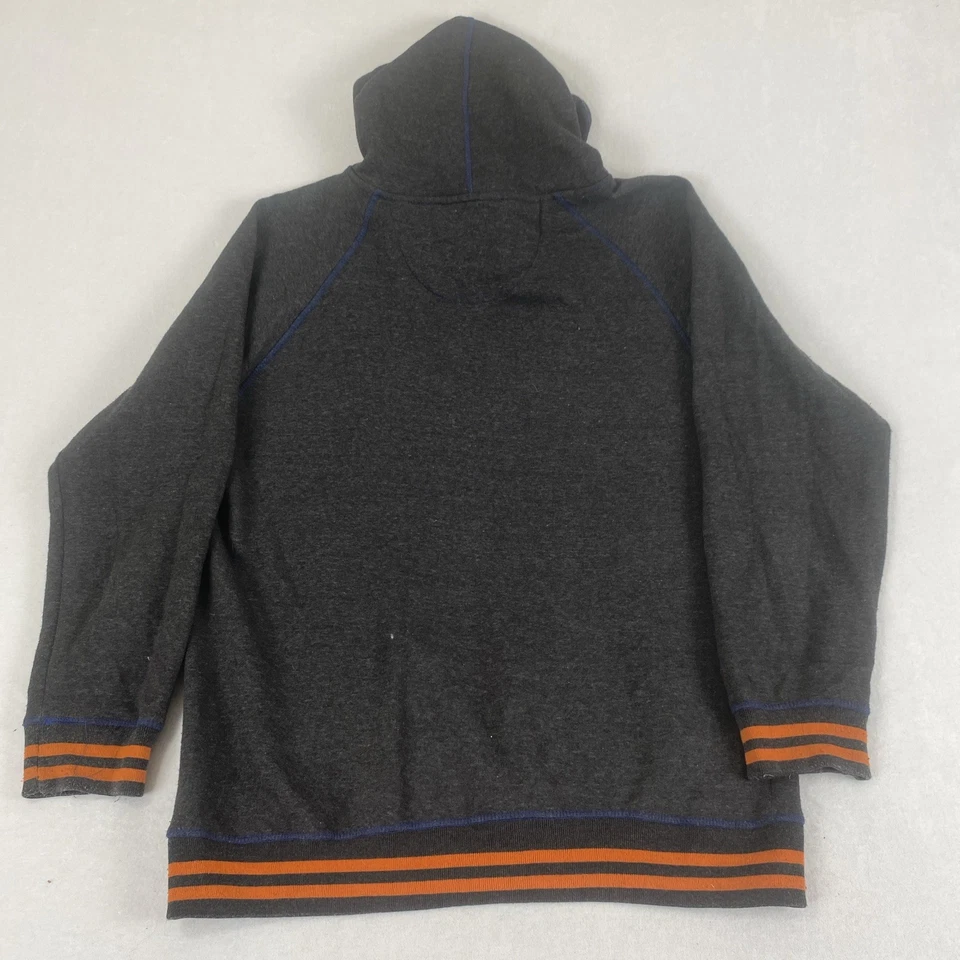 Genuino MLB New York Mets Stitches Gris Naranja Sudadera con Capucha Grande Foto 2 de 4