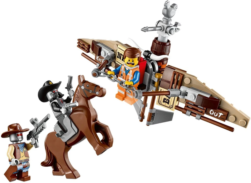 Lego 70800 The Lego Movie ~ GETAWAY GLIDER ~ NISB retired EMMET HORSE Deputron - Image 3 of 4